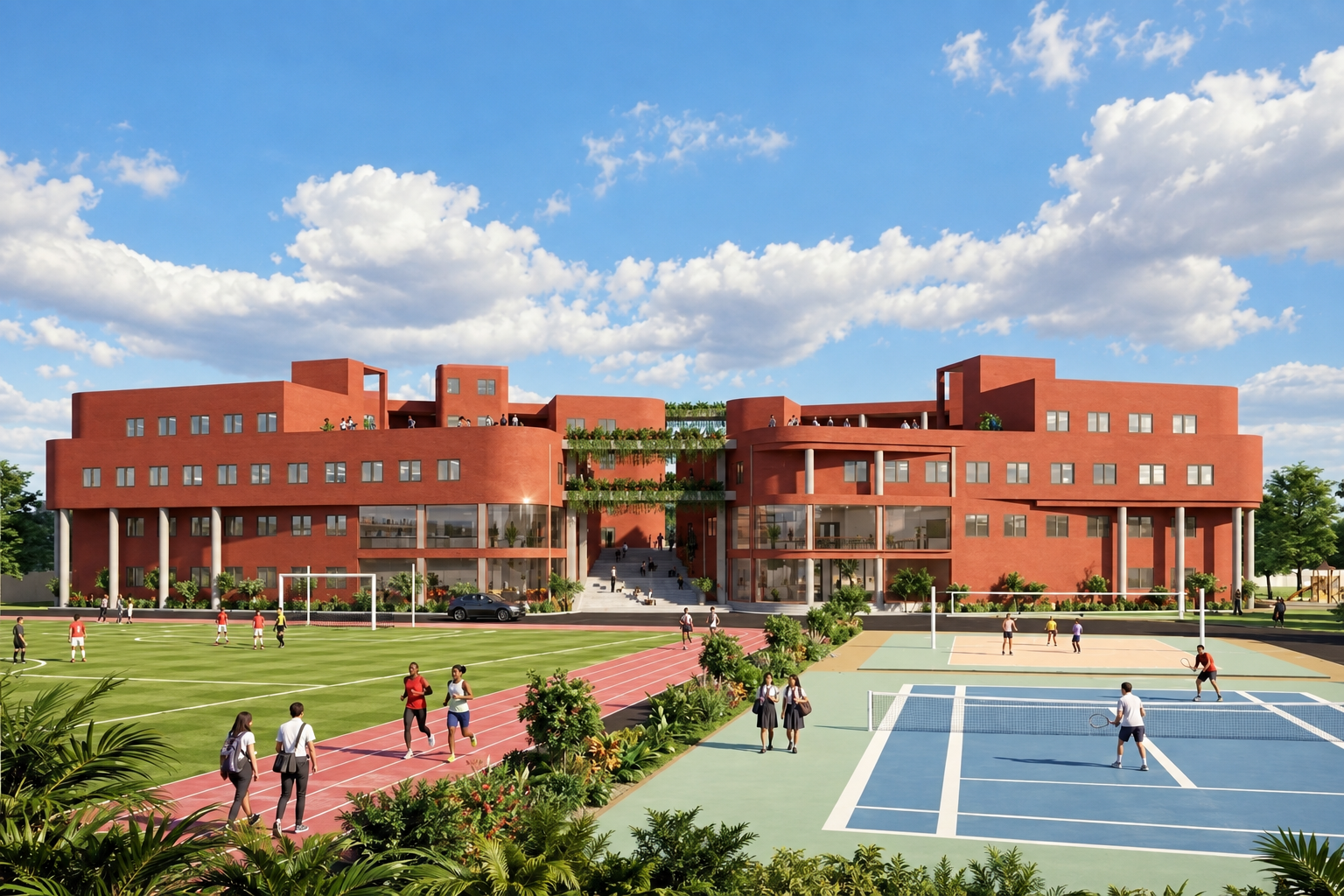 Genesis School Optimus campus in Patighanpur